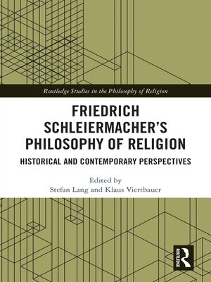 cover image of Friedrich Schleiermacher's Philosophy of Religion